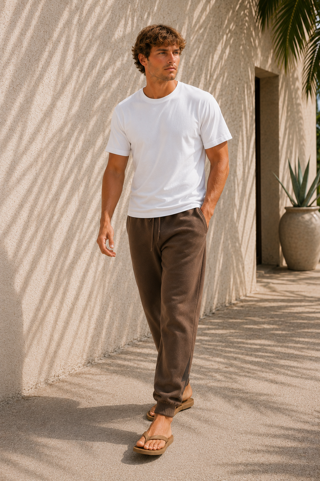 Pigment Clay Classic Bolt Jogger - male walking