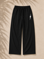 Pigment Black - Essentials Bolt Sweatpant - flat lay