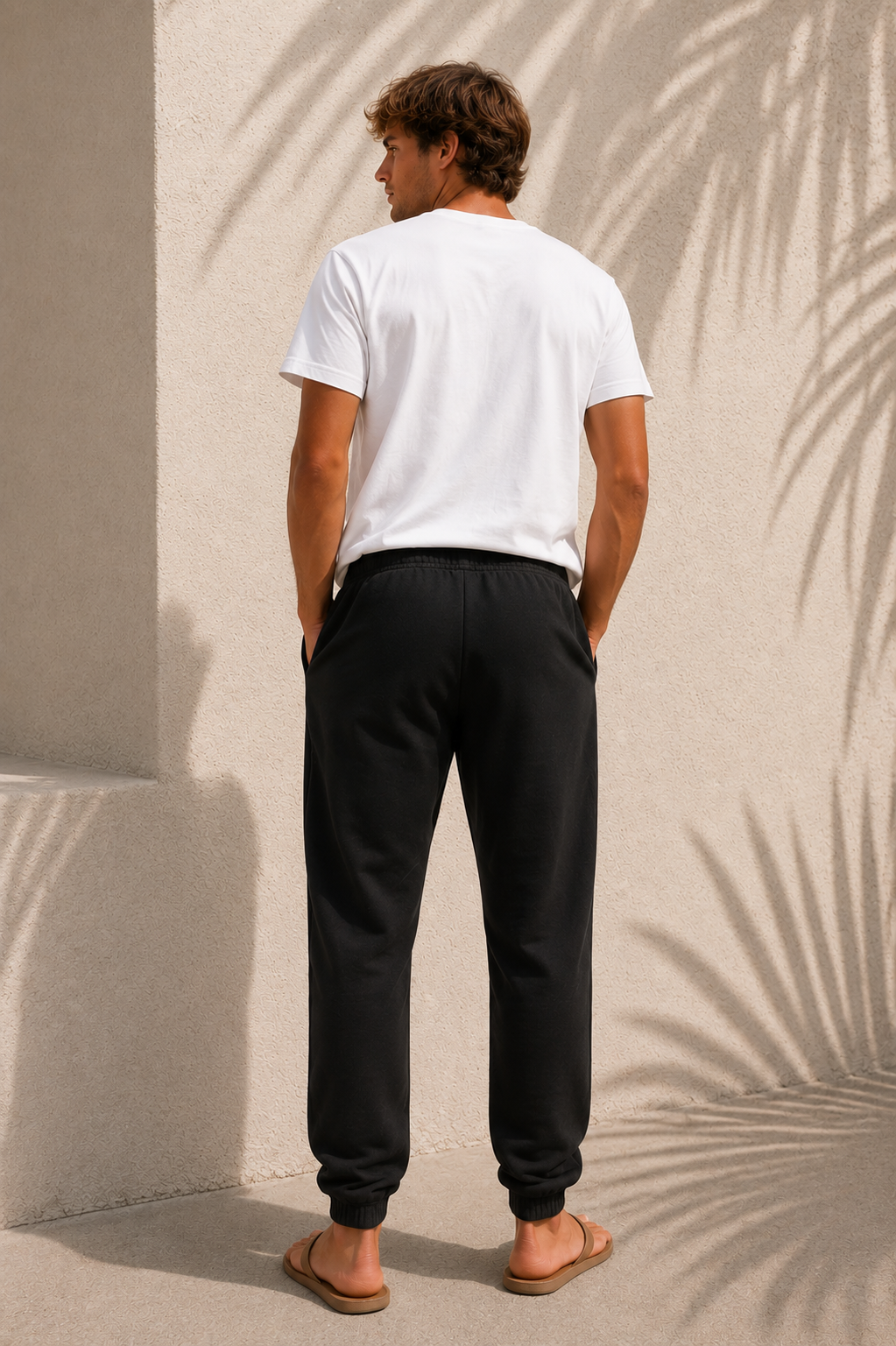 Pigment Black Essentials Bolt Jogger - back male