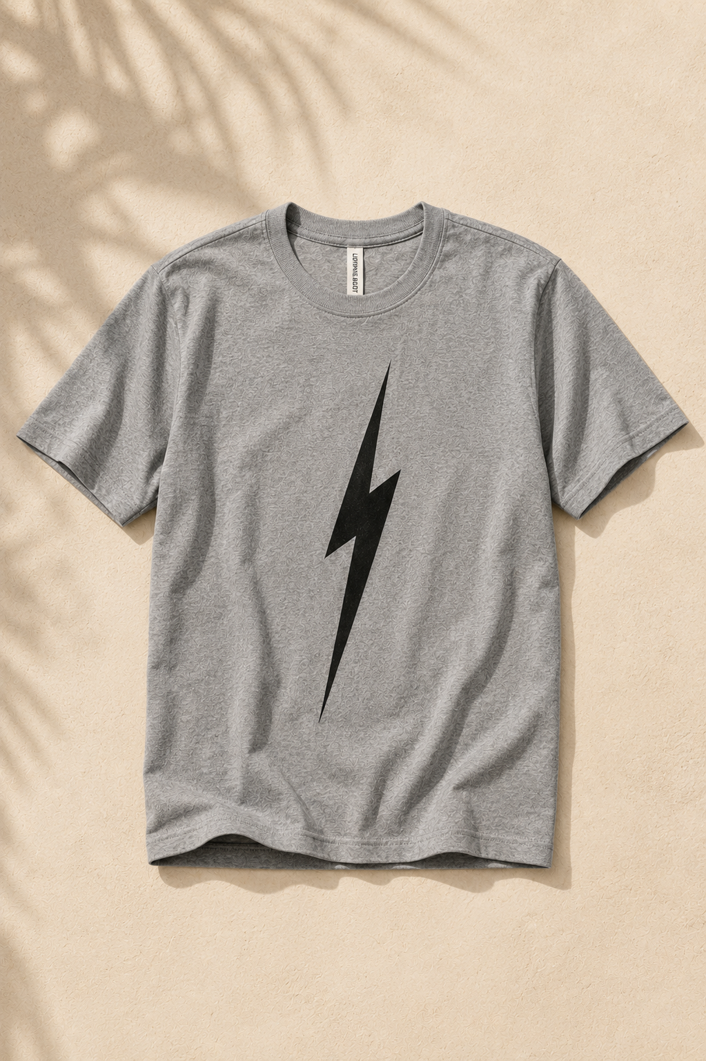 Heather Gray Classic Bolt Tee - flat lay