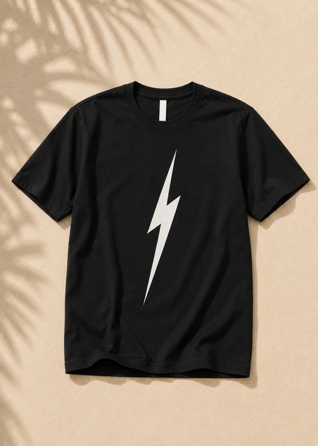 Pigment Black Classic Bolt Tee - flat lay