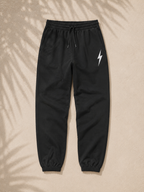 Pigment Black Essentials Bolt Jogger - flat lay