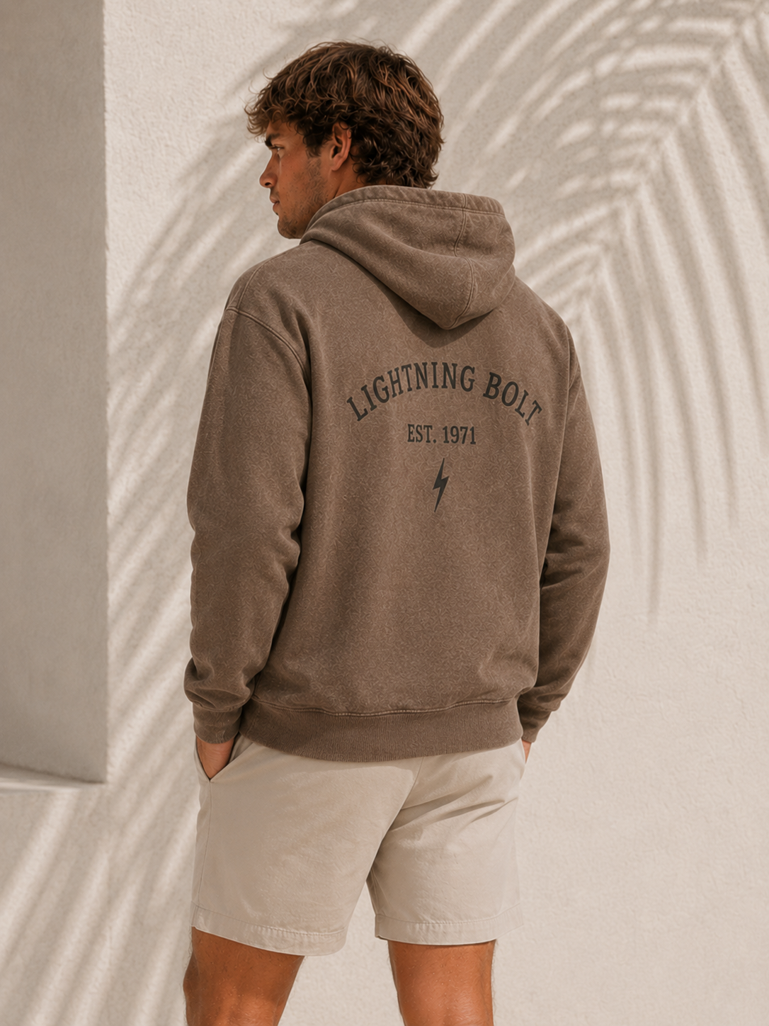 Pigment Clay 1971 Hoodie - back male