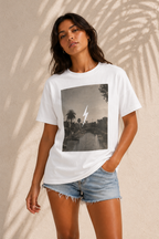 White Venice Tee - front female