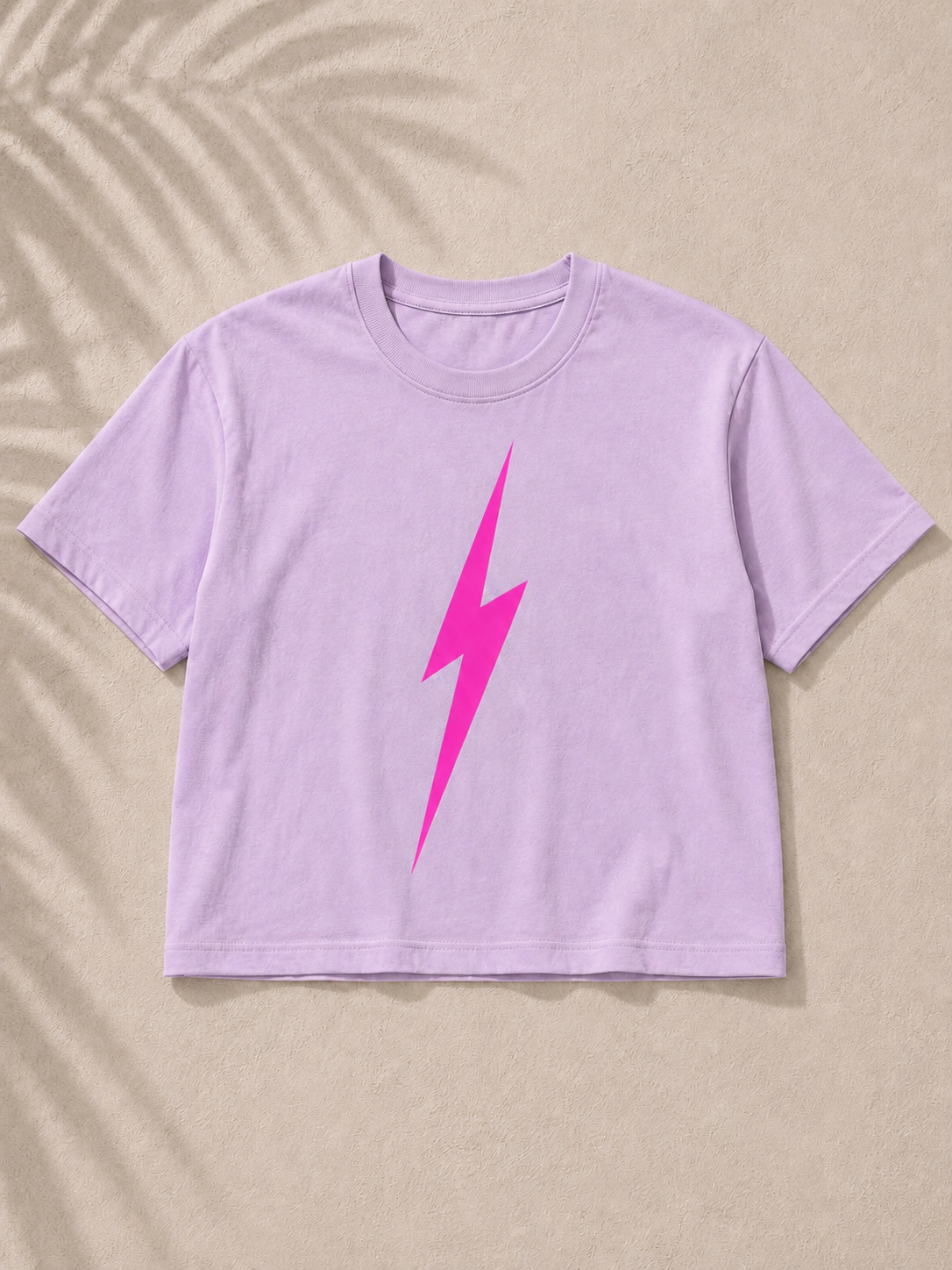 Pigment Lavender Womens Classic Bolt Tee - flat lay
