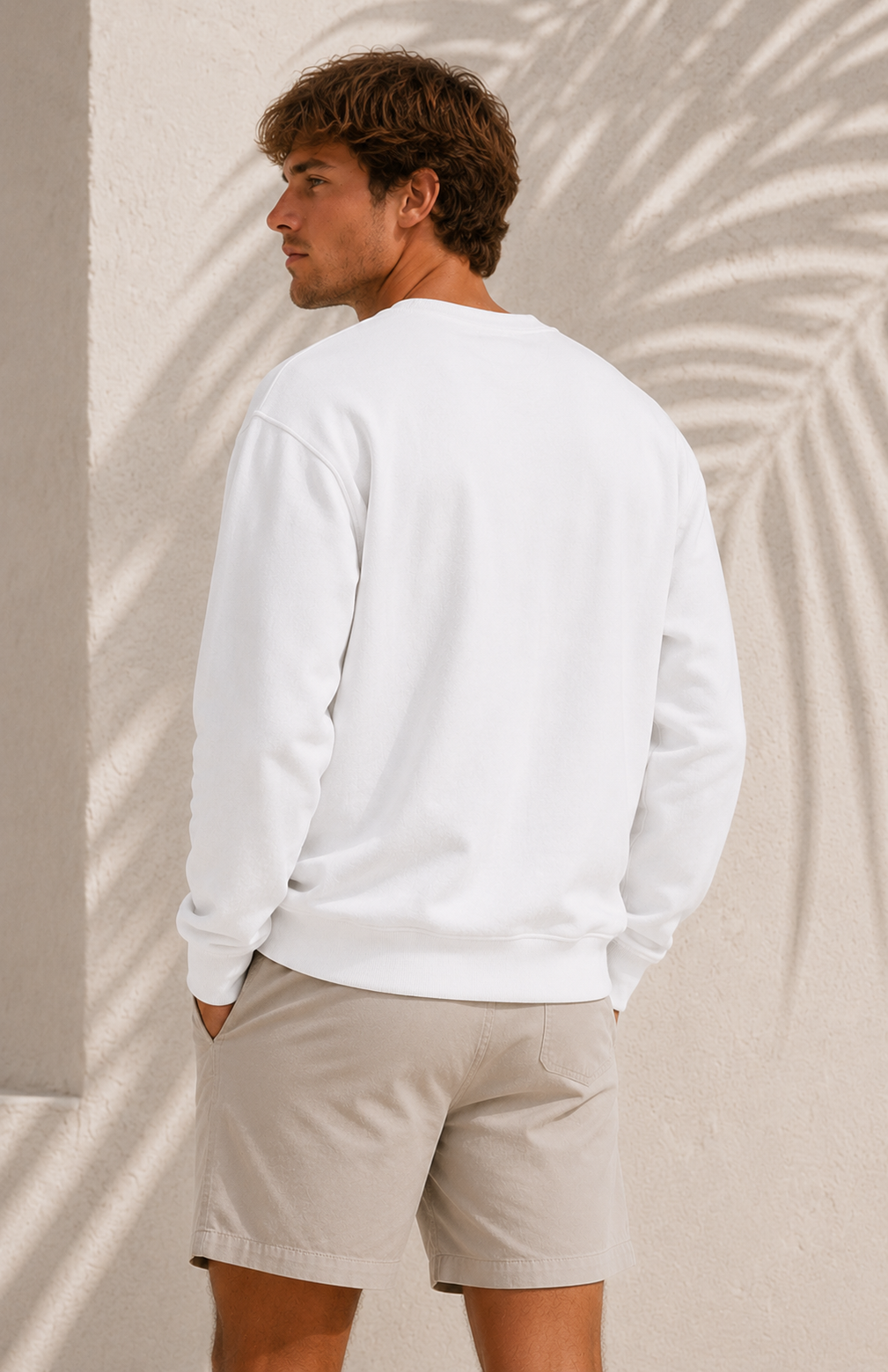 White 1971 Crew - back male